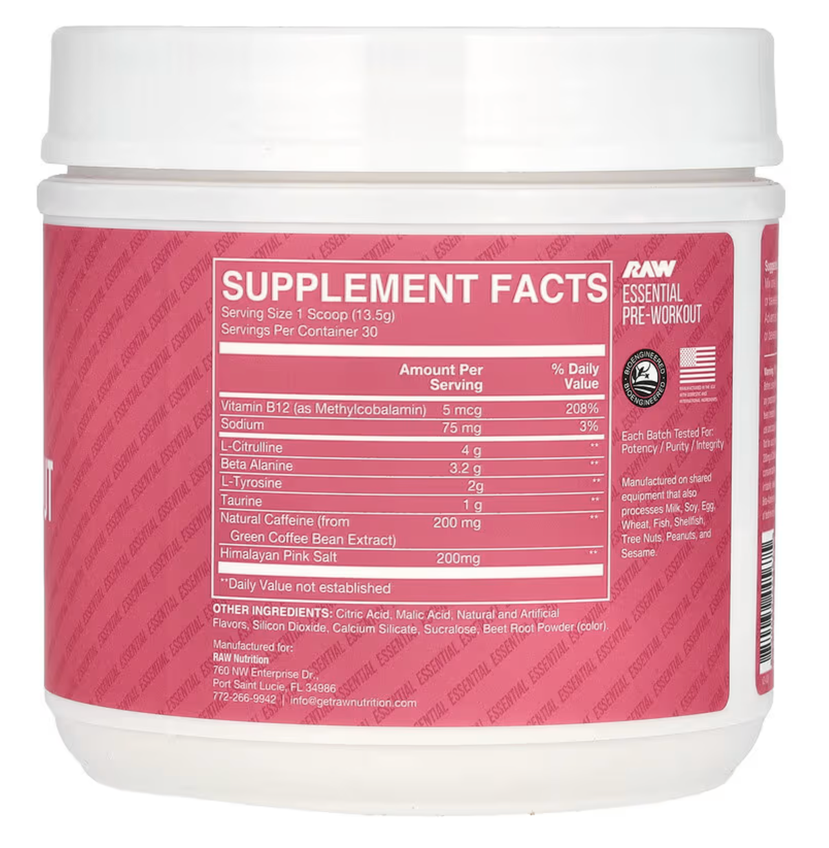 CBUM Essential pre-workout