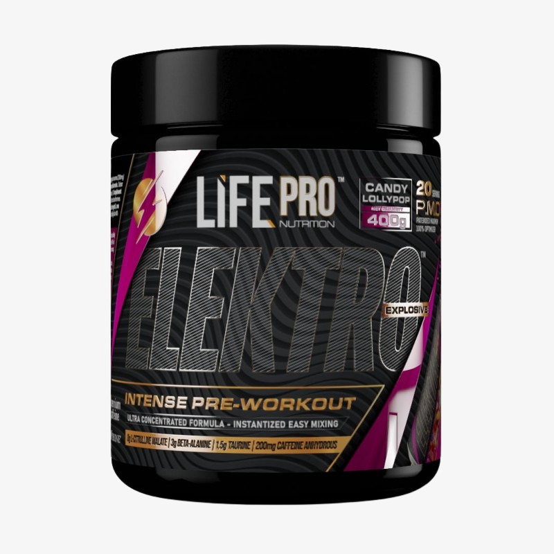 pre workout lifepro elektro 400 g lollipop booster energie focus