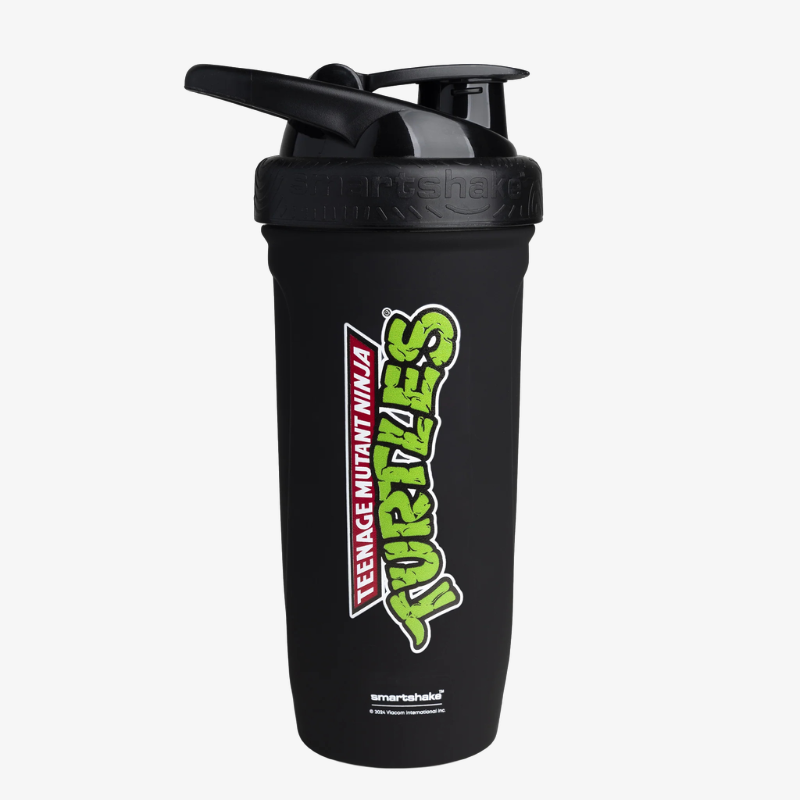 Shaker inox Smartshake 900 ml Tortues Ninja noir sous licence officielle