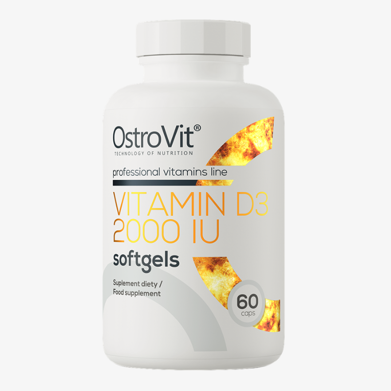 Vitamine D3 2000 UI OstroVit complément alimentaire 60 capsules