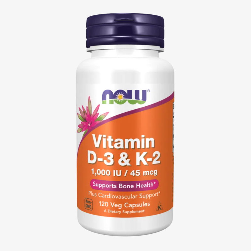 Vitamine D3 K2 NOW Foods complément alimentaire 120 capsules