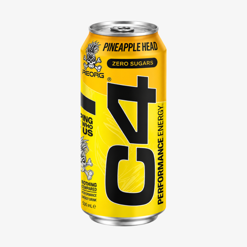 Boisson énergisante C4 Performance Energy saveur Pineapple Head 500 ml
