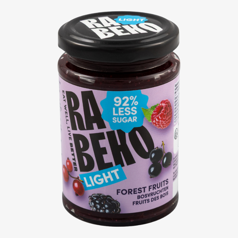 Confiture light Rabeko fruits des bois 235g sans sucre ajouté fitness