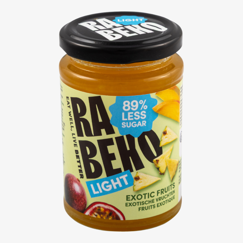 Confiture light Rabeko fruits exotiques 235g sans sucre ajouté fitness