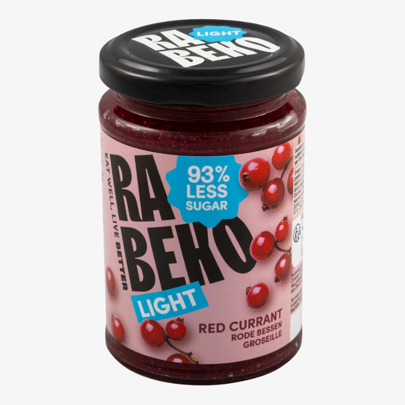 Confiture light Rabeko groseille 235g sans sucre ajouté fitness
