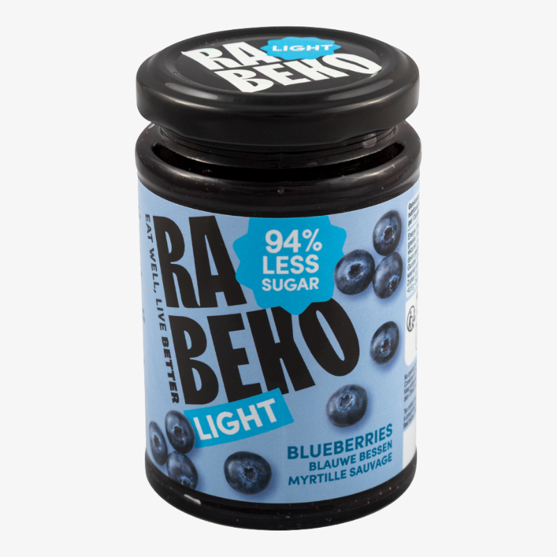 Confiture light Rabeko myrtille 235g sans sucre ajouté fitness