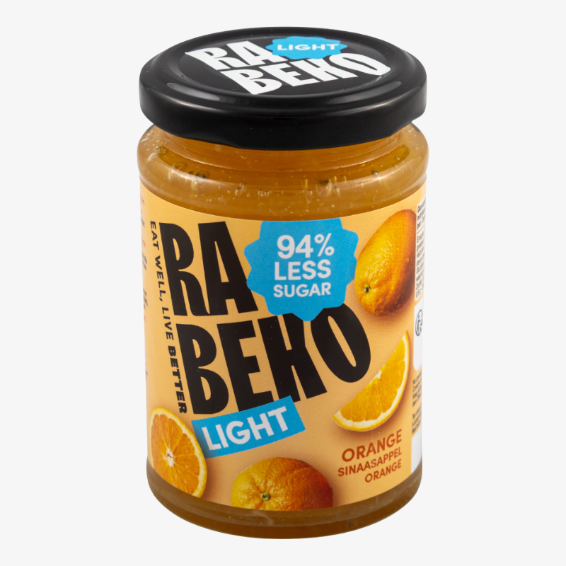 Confiture light Rabeko orange 235g sans sucre ajouté fitness