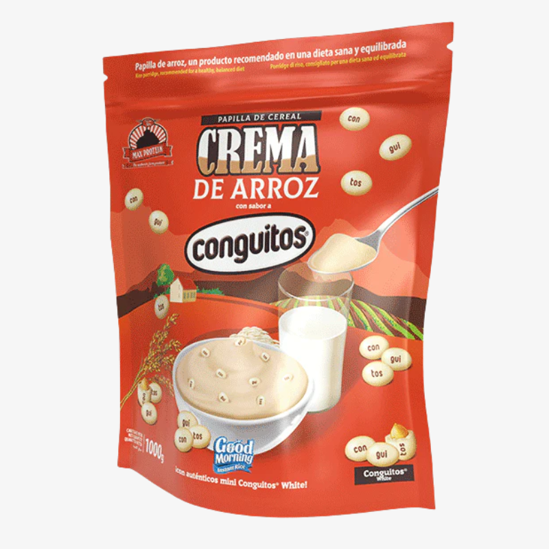 creme de riz max protein conguitos white 1kg crema de arroz