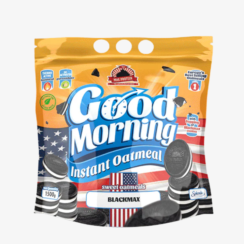 Farine d'avoine Good Morning Max Protein goût Black Cookies 1,5 kg