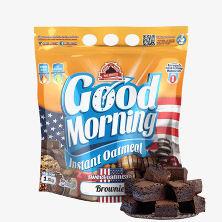 farine avoine max protein brownie 1.5kg good morning
