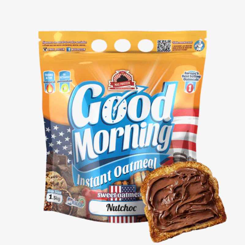 farine avoine max protein nutchoc 1.5kg good morning