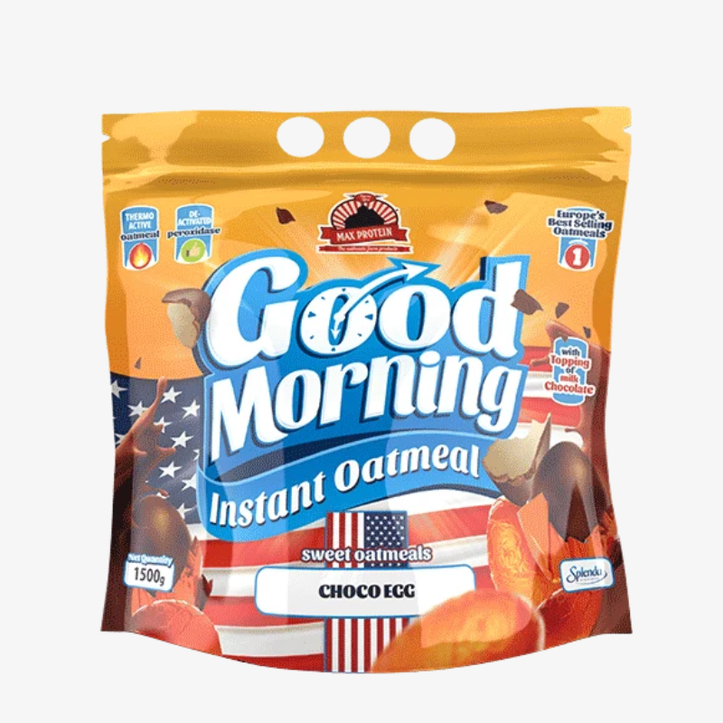 Farine d’avoine Max Protein saveur Œuf au chocolat – 1,5 kg Good Morning
