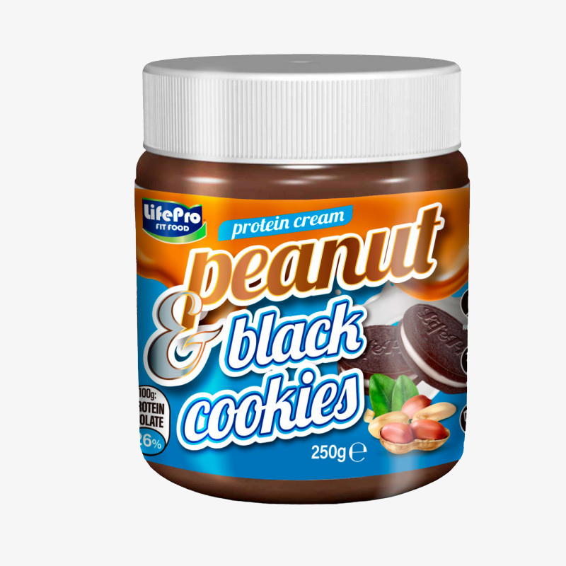Pâte à tartiner protéinée LifePro saveur Black Cookies Peanut 250g