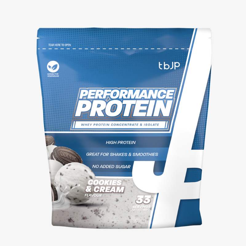 performance protein tbjp whey cookies cream 1kg proteine
