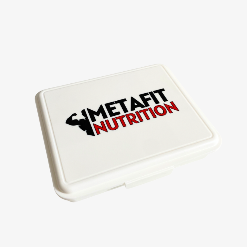 pilulier metafit nutrition boite pilules rangement complements alimentaires compartiments