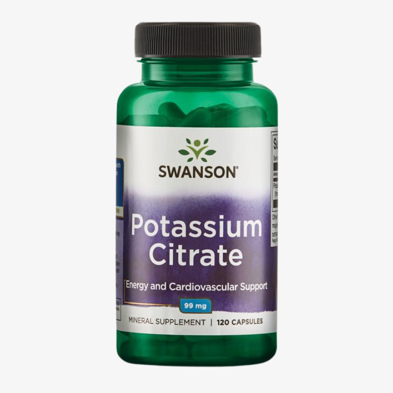 potassium citrate swanson 99 mg gelules complement potassium equilibre electrolytique 120 capsules