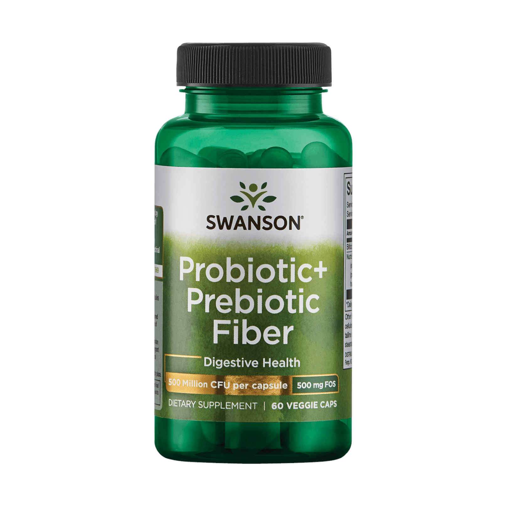 complement alimentaire probiotiques prebiotiques swanson digestion microbiote 60 gelules