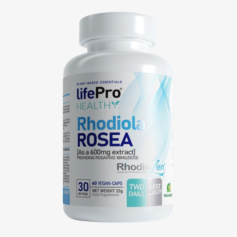 Rhodiola rosea LifePro 600 mg 60 capsules stress fatigue complement adaptogene