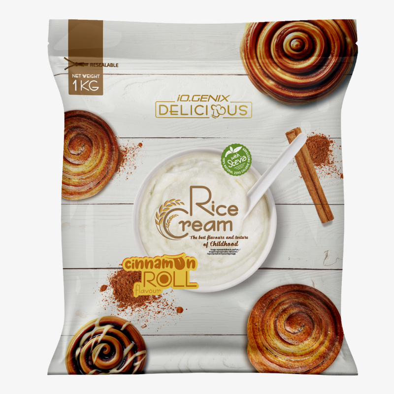 Crème de riz IO Genix cannelle 1kg glucides rapides prise de masse