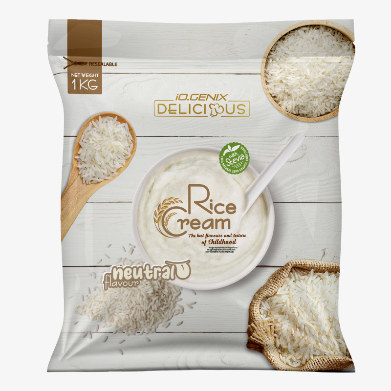 Crème de riz IO Genix neutre 1kg glucides nature digestion facile musculation