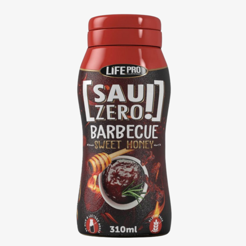 Sauce zero Life Pro barbecue miel 310 ml sans calories sans sucre fitness