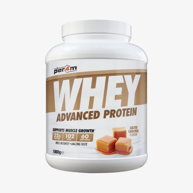 Whey Protein Per4m protéine whey goût Caramel Salé 1,8 kg