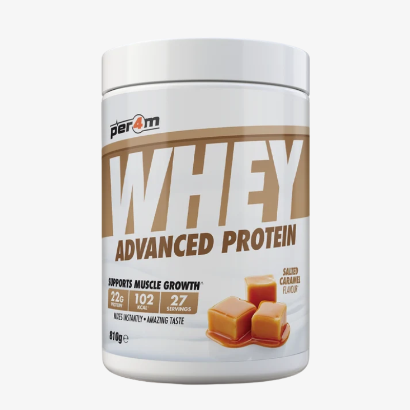 Whey Protein Per4m protéine whey goût Caramel Salé 810 g
