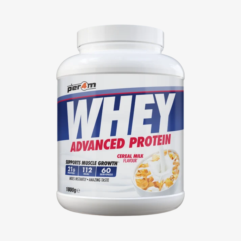 Whey Protein Per4m protéine whey goût Céréales au lait 1,8 kg