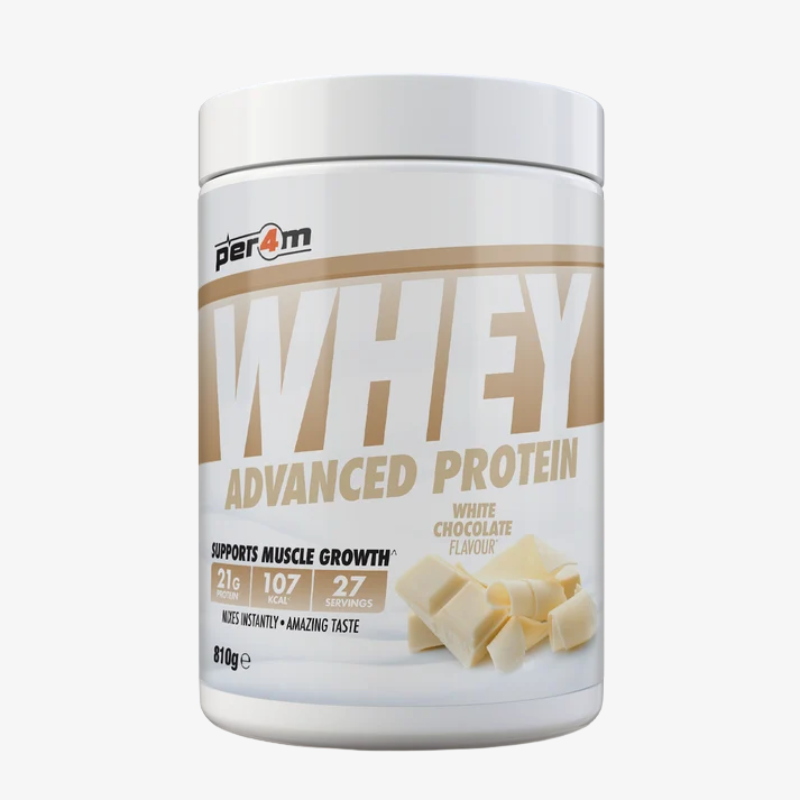 Whey Protein Per4m protéine whey goût Chocolat Blanc 810 g