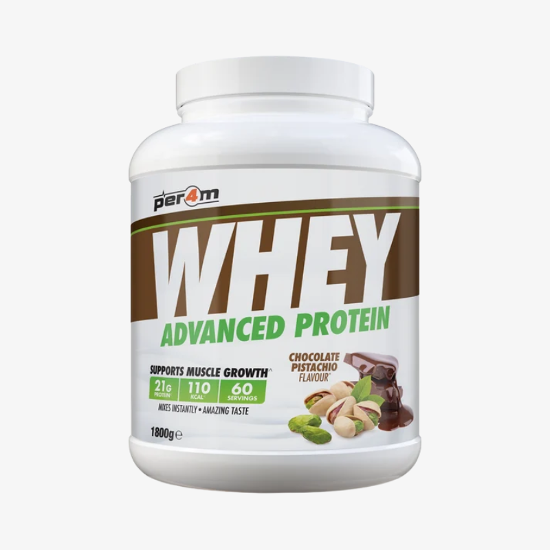Whey Protein Per4m protéine whey goût Chocolat Pistache 1,8 kg