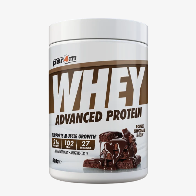 Whey Protein Per4m protéine whey goût Double Chocolat 810 g