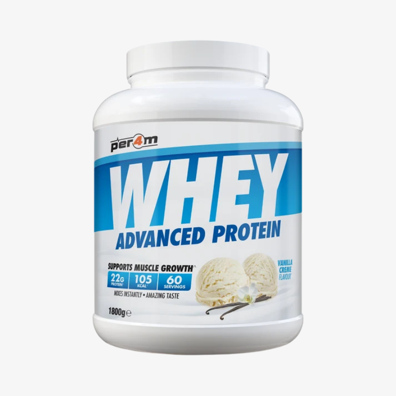 Whey Protein Per4m protéine whey goût Vanille 1,8 kg