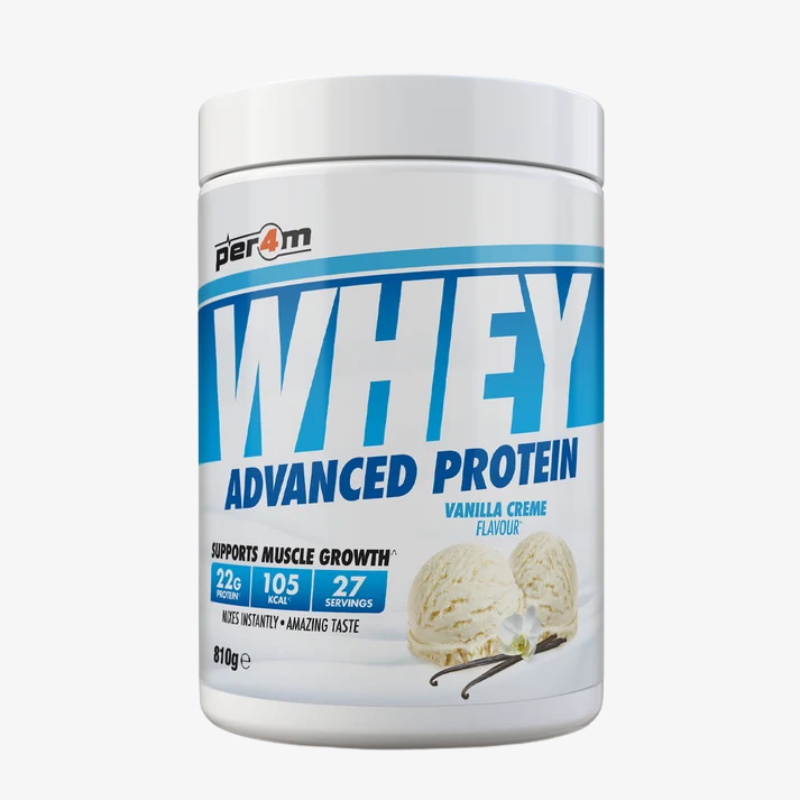 Whey Protein Per4m protéine whey goût Vanille 810 g