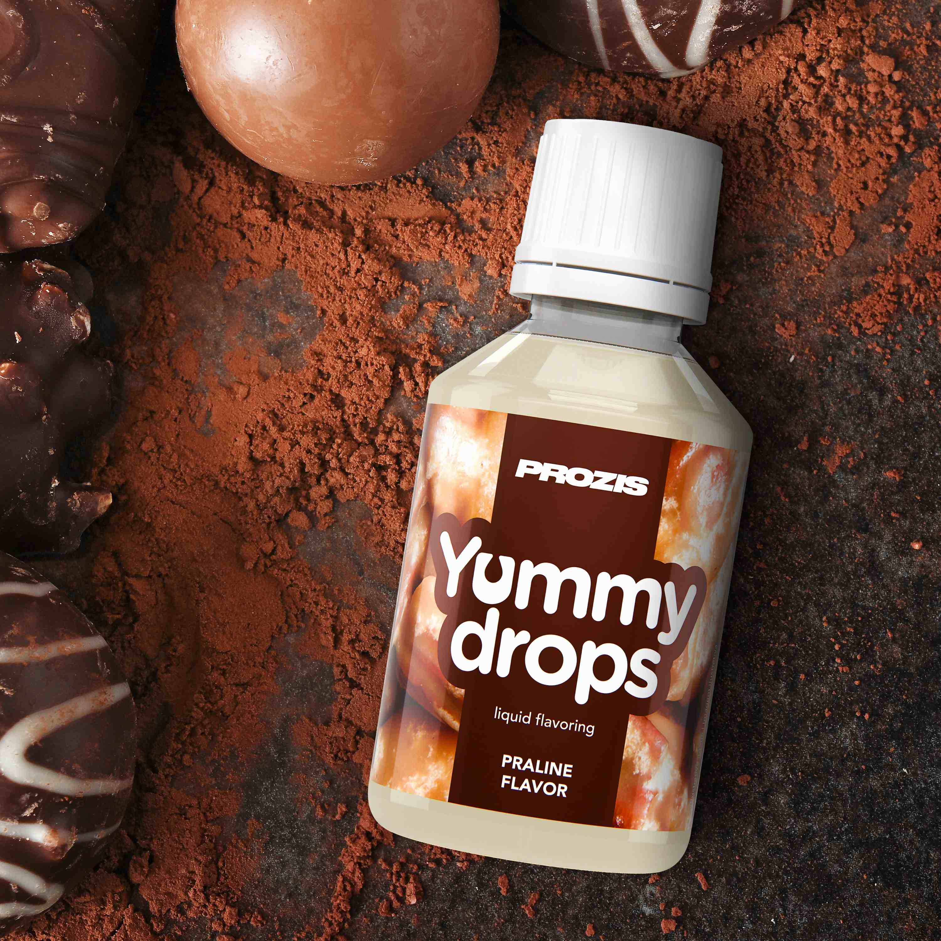 Yummy Drops Prozis praliné arôme liquide sans sucre pour whey café pancakes et desserts